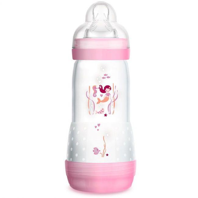 MAM A124 BIBE ANTI-COLIC 320ML SIL +4M ROSA