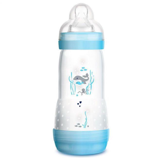 MAM A123 BIBE ANTI-COLIC 320ML SIL +4M AZUL 