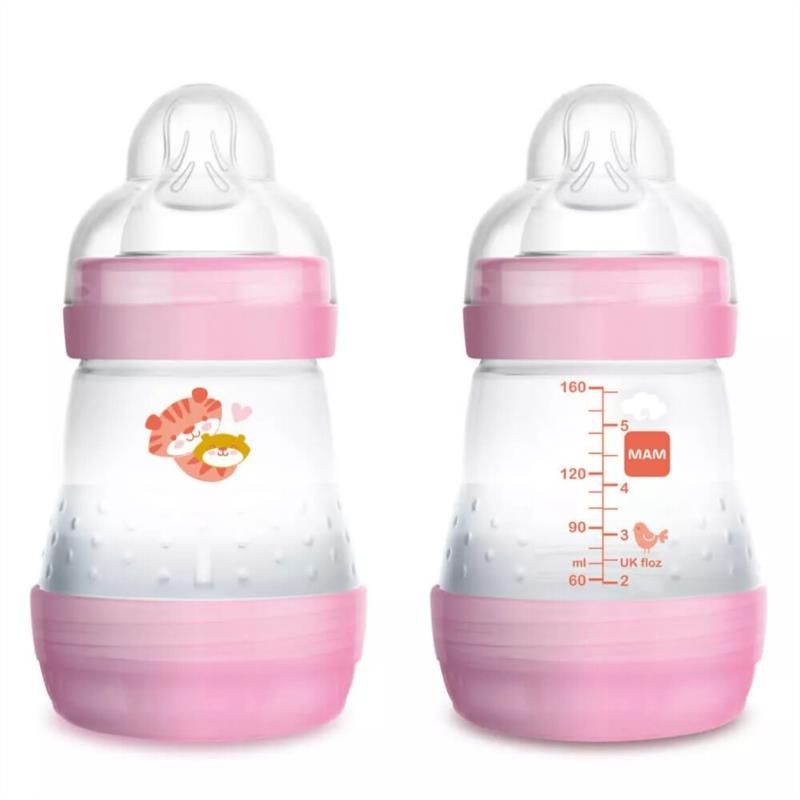 MAM A118 BIBE ANTI-COLIC 160ML SIL 0+M ROSA