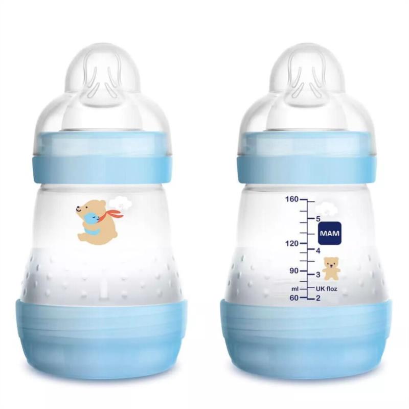 MAM A117 BIBE ANTI-COLIC 160ML SIL 0+M AZUL 