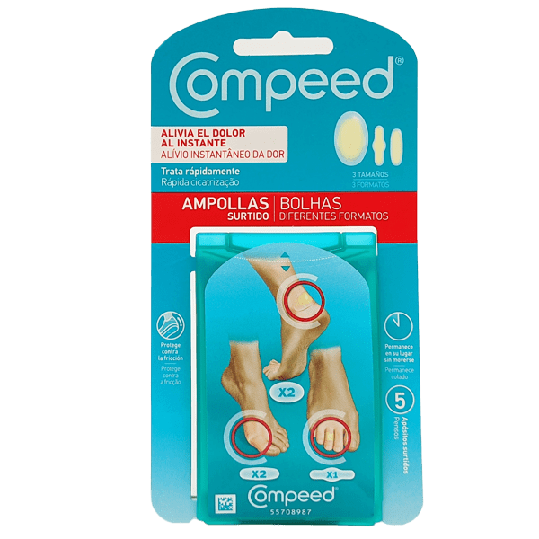 COMPEED 5 APOSITOS AMPOLLAS VARIOS 923